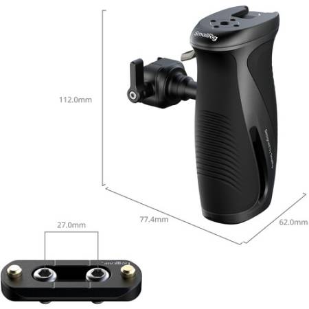 SmallRig 5160 - obrotowy uchwyt boczny, wymiary